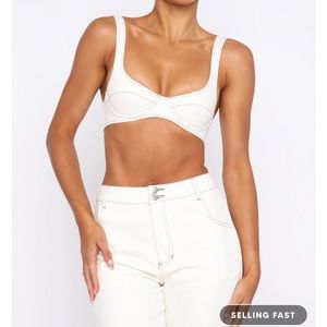NWT whitefox true for you crop top and power play pants